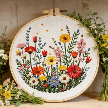 Daisy Embroidery Kit 1