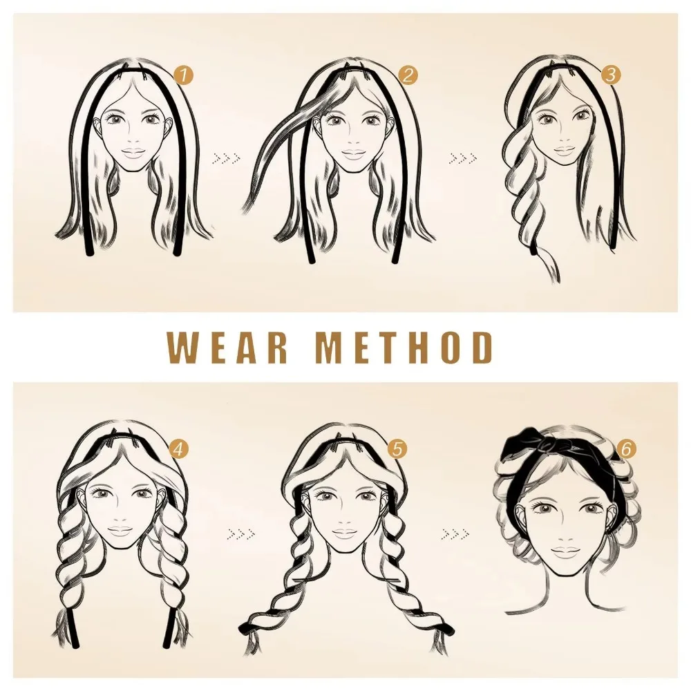 Hair Styling Tool Sleeping Cap Heatless Curle Rod No Heat Ribbon Lazy Hair Curlers Headband Hair Rollers Soft