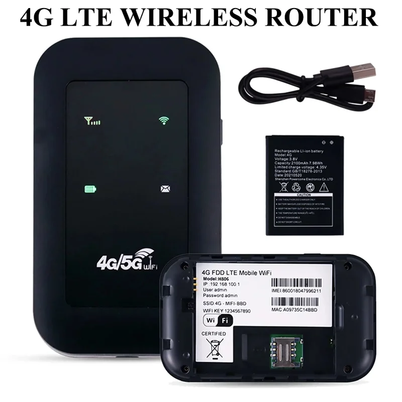 Карманный роутер 4G LTE Wi-Fi ретранслятор усилитель сигнала сетевой расширитель