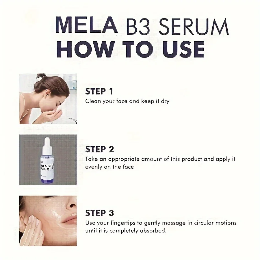 GZE MELA B3 SERUM Face Serum, Minimize Enlarged Pores, Redness Relief, Discoloration Correcting Treatment 3
