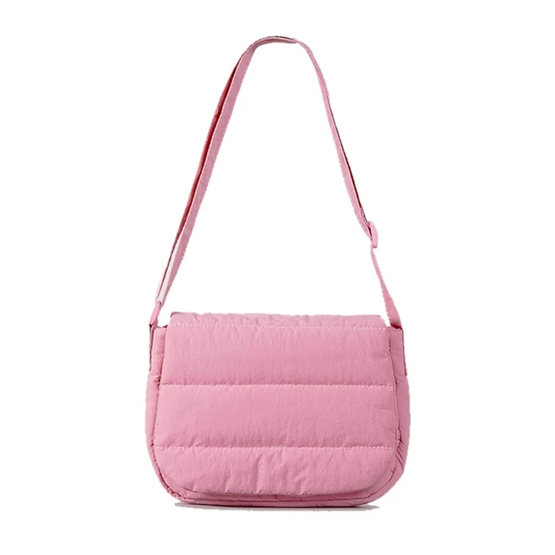 Lightweight PU Leather Ladies Daily Commute Bag Quilted Handbag with Ample Space and Versatile E74B