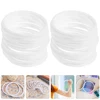 30Pcs Wreath Plastic Hoops Macrame Hoops Wall Hanging DIY Crafts Dream Catcher Frames White Dream Catchers For Home decoration 1