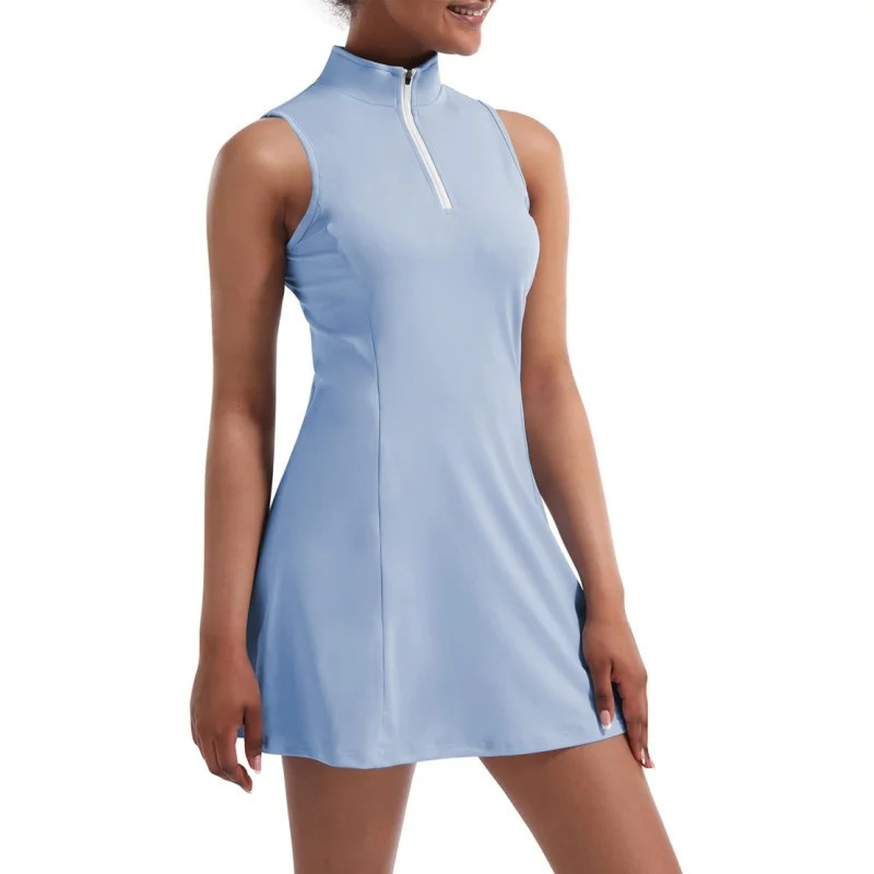 Tennis Dress for Women Tennis Golf Dresses Built in Shorts and Pockets Sleeveless Workout Athletic Dresses women dress sports clothing