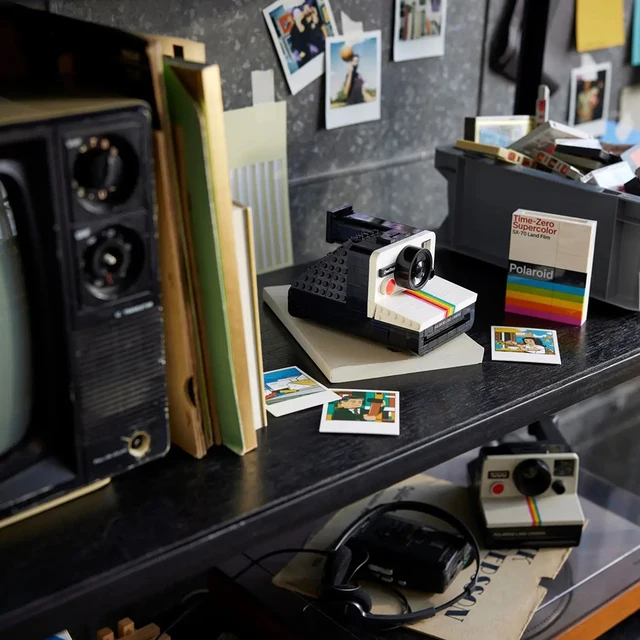 Construa sua própria Câmera Polaroide Criativa com o Conjunto de Blocos de Montar Ideas Polaroid OneStep SX-70 6 Conjunto de Blocos de Montar Polaroid OneStep SX-70 Ideas