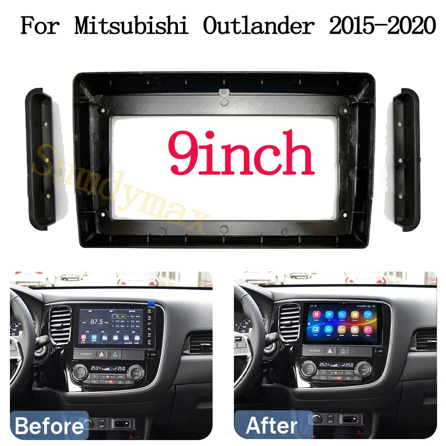 

9-дюймовая Автомобильная рамка, адаптер для Android, аксессуары для Mitsubishi Outlander 2016-2020