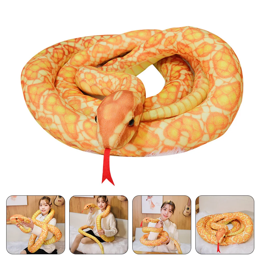 

Stuffed Animals Babies Kawaii Snake Toy Room Household Decorative Kids Accessories Adorable Comfortable Child Joke bear