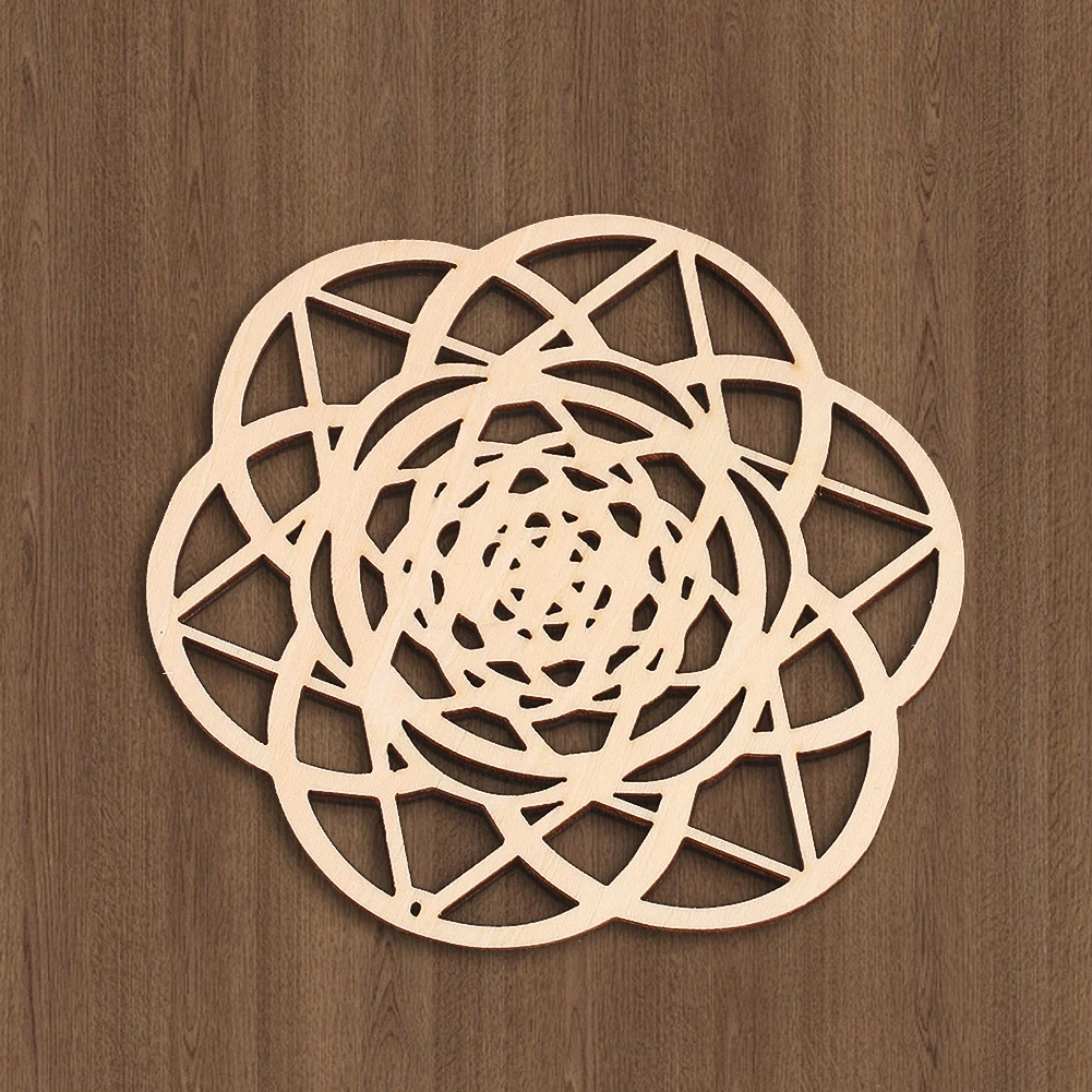 Openwork-Wooden-Panel-Mandala-Flower-Laser-Engraved-Mats-Crystal-Supply ...