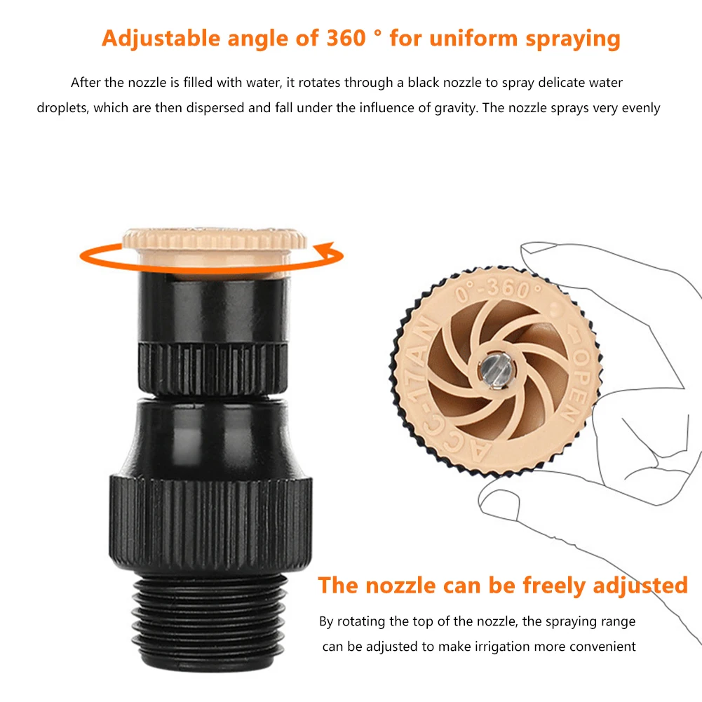 Automatic 360-Degree Rotating Garden Sprinkler – Corrosion Resistant Irrigation Solution for Home Gardens (5-15pcs Set)