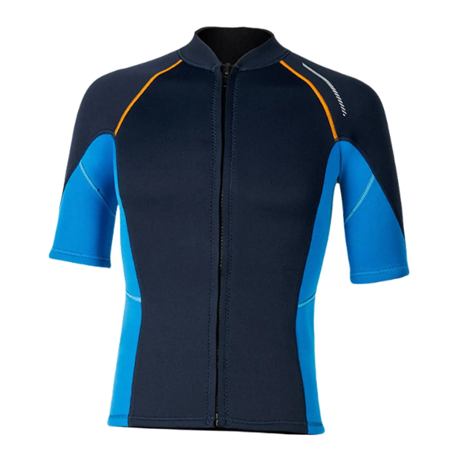 Wetsuit Top Men Front Zipper Jacket Diving Suit Swimming Suit Swimsuit for Canoeing Swimming Kayaking Surfing Water Sports
