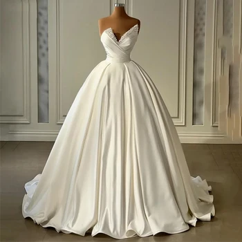 Sweetheart Wedding Dresses Sexy Mermaid Backless Pretty Off Shoulder Sleeveless Fluffy Princess Style Simple Mopping Bride Gowns main image 0