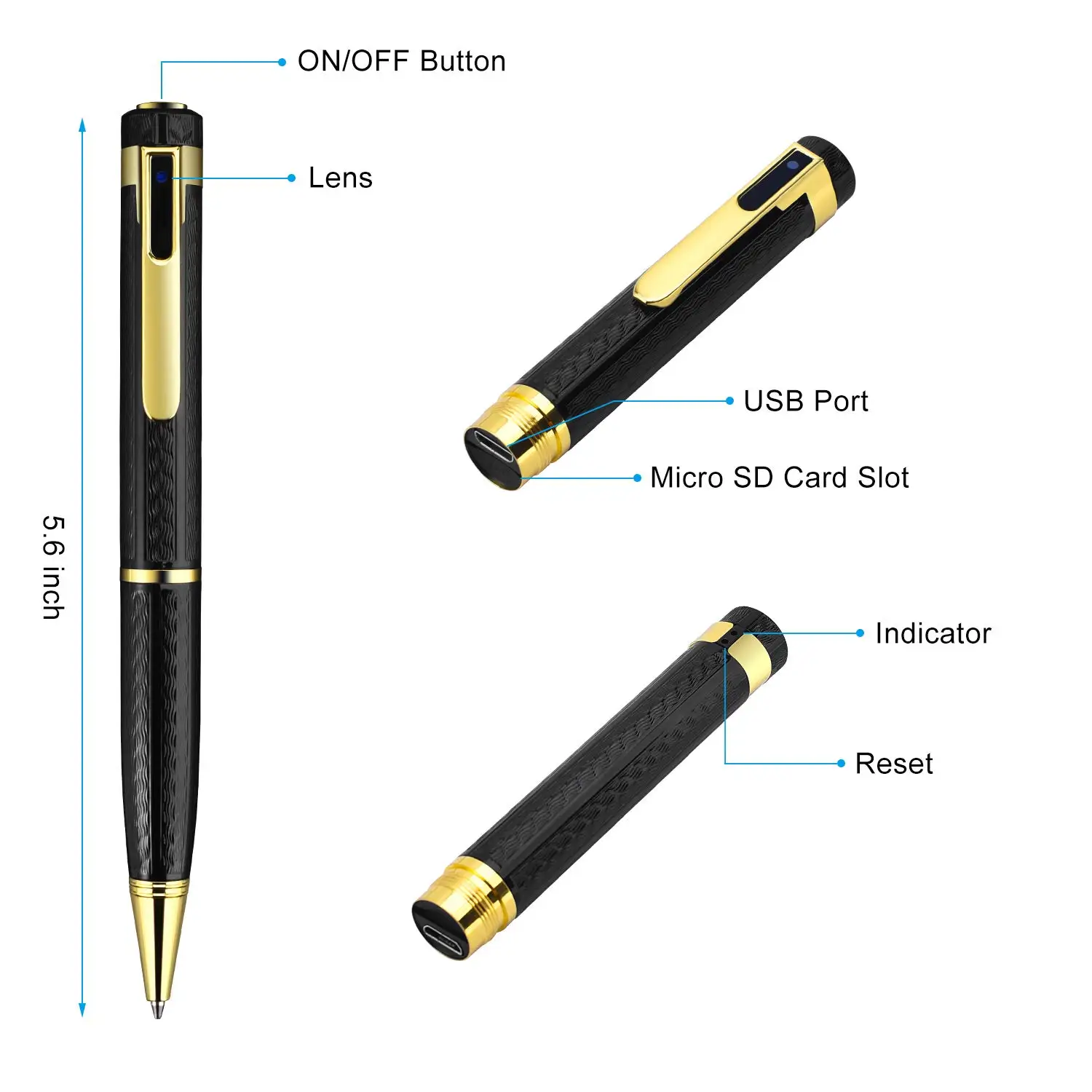 휴대용 포켓 캠 음성 비디오 녹음기, 비즈니스 회의 스포츠 DV 웨어러블 바디 캠, 1080P HD 카메라 