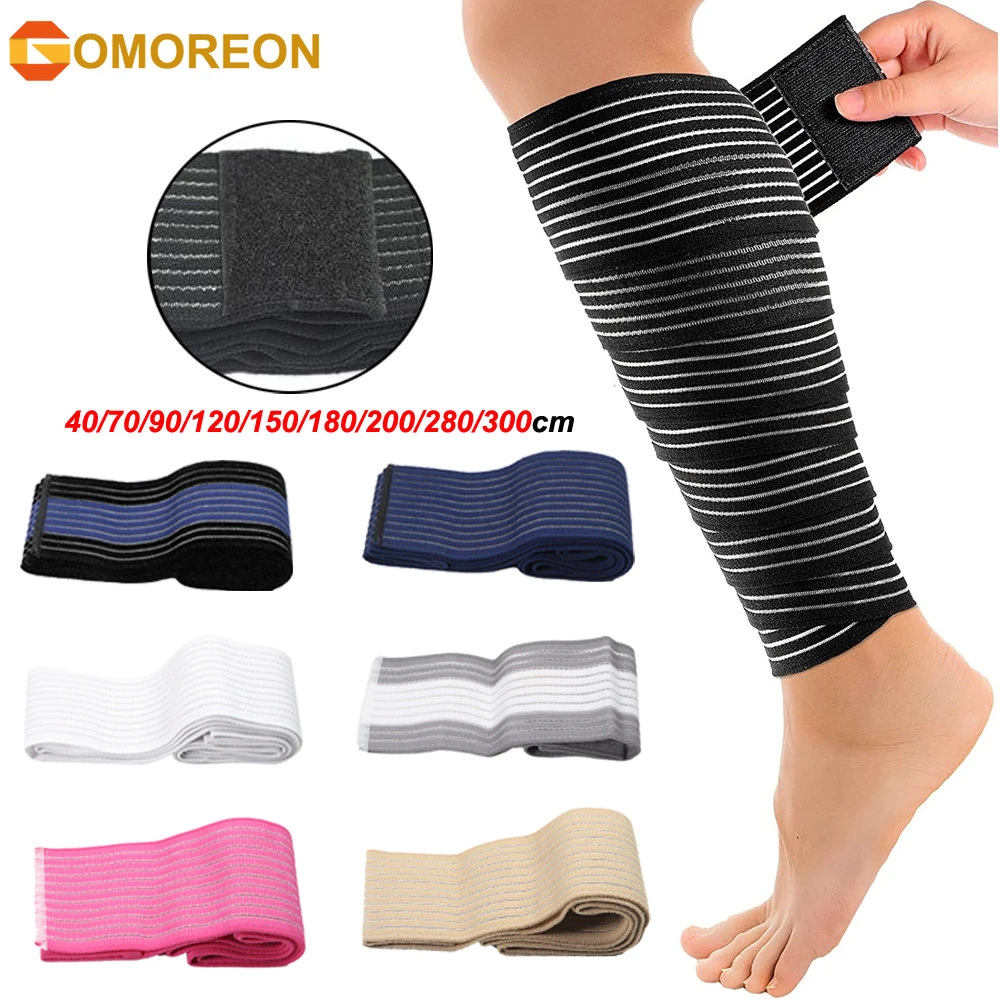 Elastic Calf Compression Bandage Leg Compression Sleeve for Men and