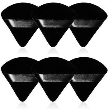 6 Pcs Velvet Triangle Powder Puff Make Up Sponges for Face Eyes Contouring Shadow Seal Cosmetic Foundation Makeup Tool 1