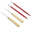 Doll Hair Rooting Tool Lightweight Wooden Handle Awl Copper Rod Doll Hair Reroot Tool  Compact Size for Doll Shop 6