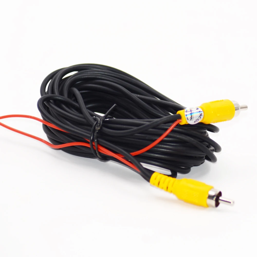 Advanced 10M Wired RCA Video Cable for Car Rear View Camera and Parking Monitor