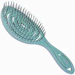 Aqua Blue Biodegradable Detangling Hairbrushes Soft Vent Wet Lightly Pull Hair Loss Eco Friendly Antistatic Massage Hair Brush
