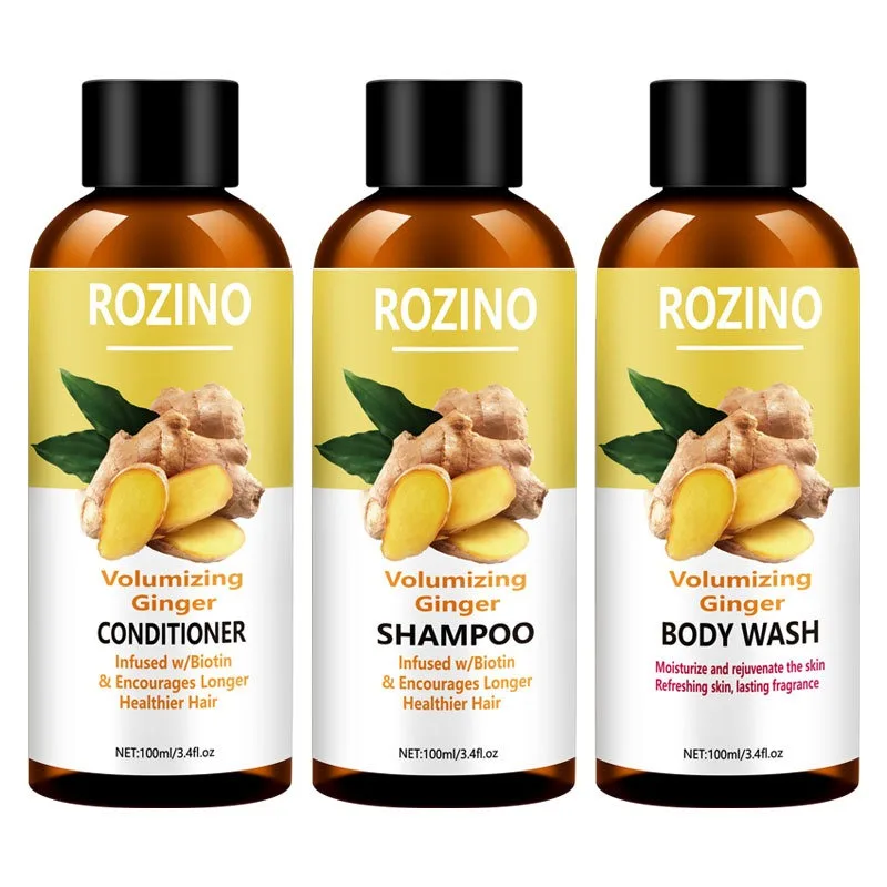 100g Ginger Shampoo For Hair Thicker Dense Hair Conditioner Control Oil Treatment Dandruff
