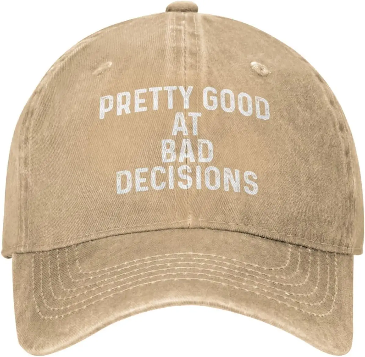 

Pretty Good at Bad Decisions Hat Men Baseball Caps Adjustable Caps