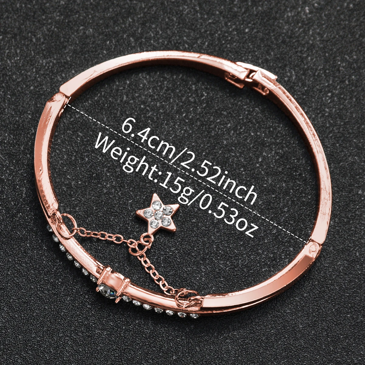 2pcs/set Women Magnetic Band Heart Dial Quartz Watch with Star Bangle