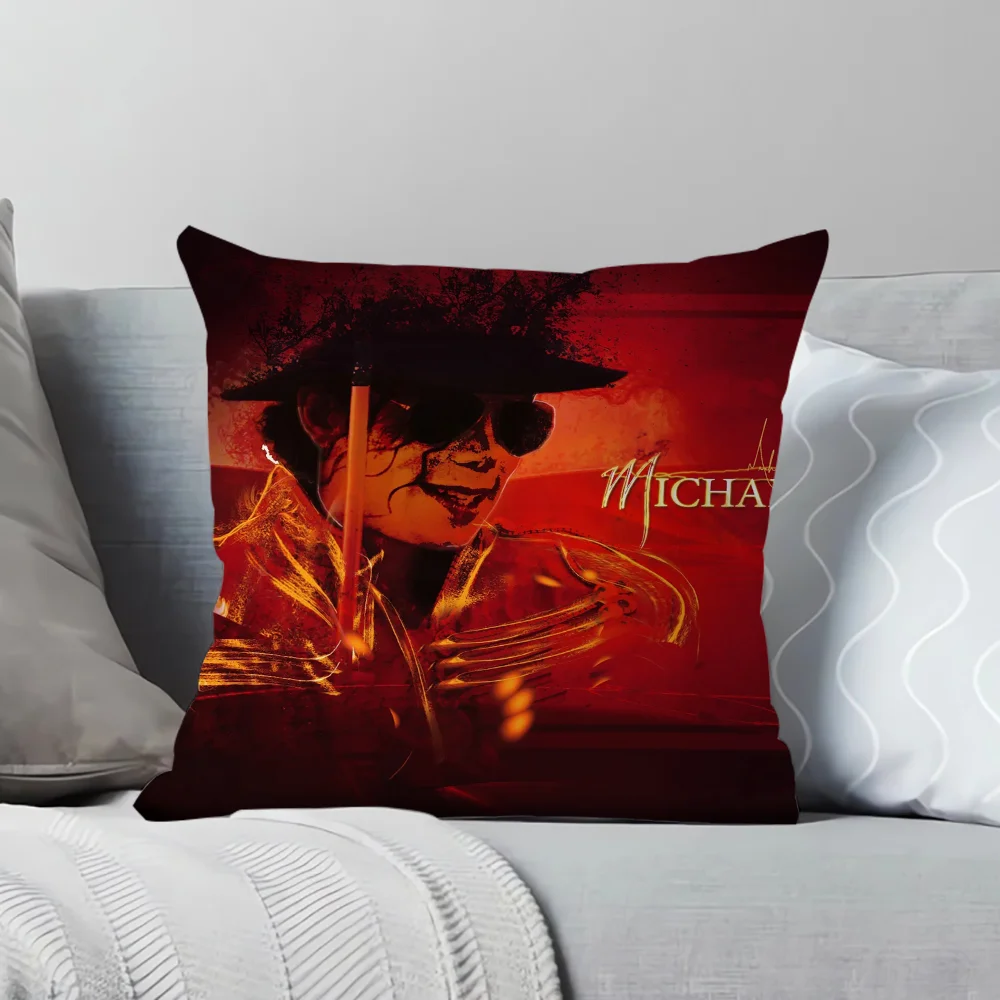 

Pillow Covers M-Michael Jacksons Decorative Cushions for Bed Pillowcase Cushion Cover 45x45 Lounge Chairs Short Plush Fall Decor