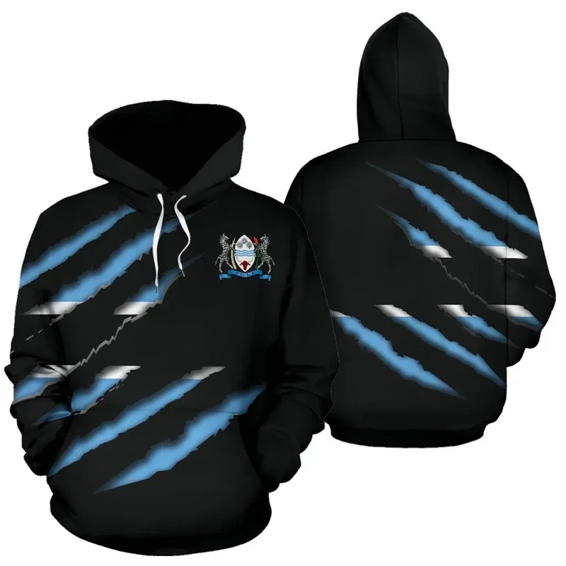 thumbnail image 1 of Sudadera con capucha con estampado de emblema de la bandera de Botsuana para hombre, sudaderas holgadas de moda diaria para hombre, ropa informal, jerséis de calle de gran tamaño, 1 of 5