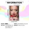 43-color makeup palette, four-layer book-style eye shadow palette, matte pearlescent blush, contour and highlight all in one 5