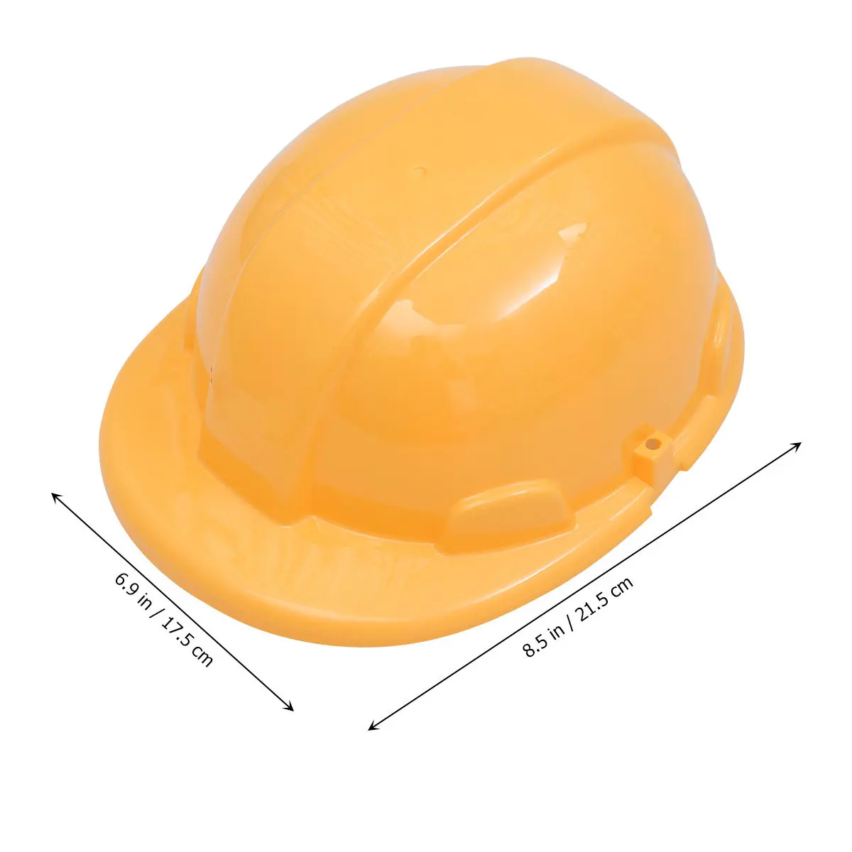6Pcs 어린이 시뮬레이션 엔지니어링 건설 안전모 역할 놀이 교육 성능 선물 노란색 어린이 안전