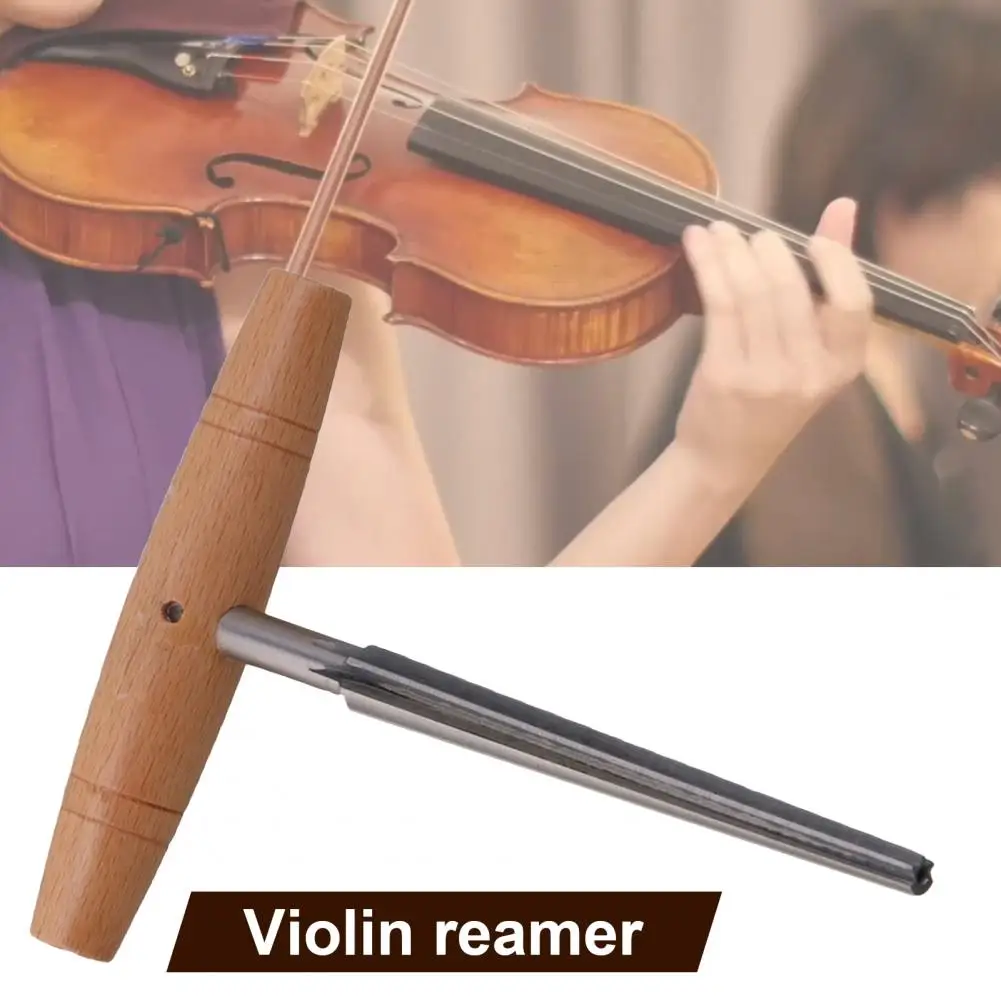 Violin Peg Hole Reamers 1:30 Taper Wood Handle for Luthier
