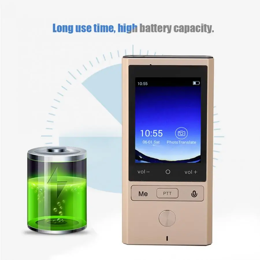 New Portable T9 Offline Translator Real Time 107 Multi-Language Translation Machine Global Voice Translator With Wifi M T