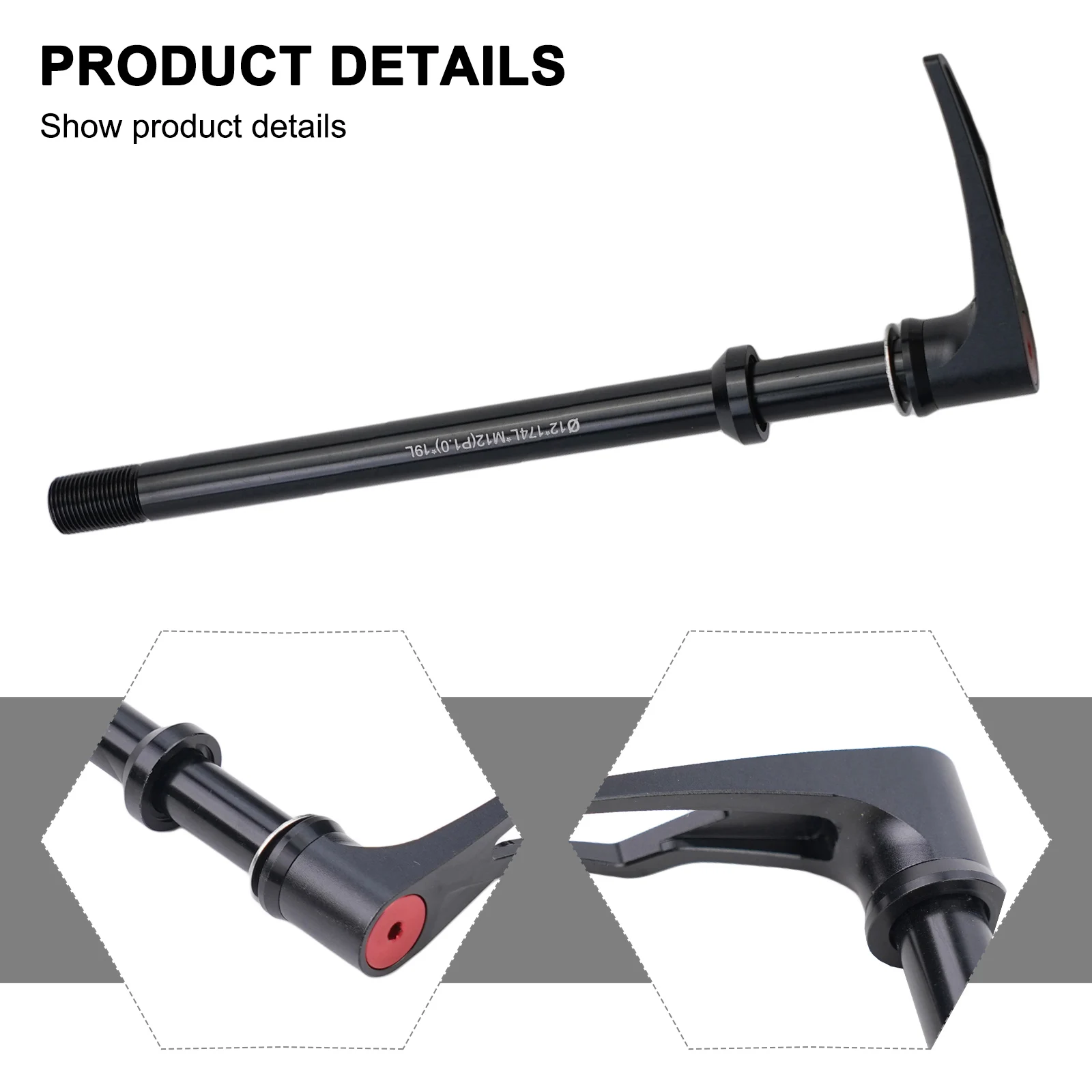 For BMC CUBE Thru Axle Lever Bike Spare 1 X 100/142/148x12mm 1pc 40-80g Accessories Aluminum Alloy Black For Boost
