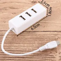 USB 2.0 Universal Micro USB 4 Ports OTG Hub Converter Charging Cable Adapter Extension Cable - Image 6