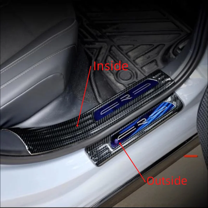 Battitacco Per VW Golf 8 2021-2023 - Protezione Soglia In Acciaio Inox