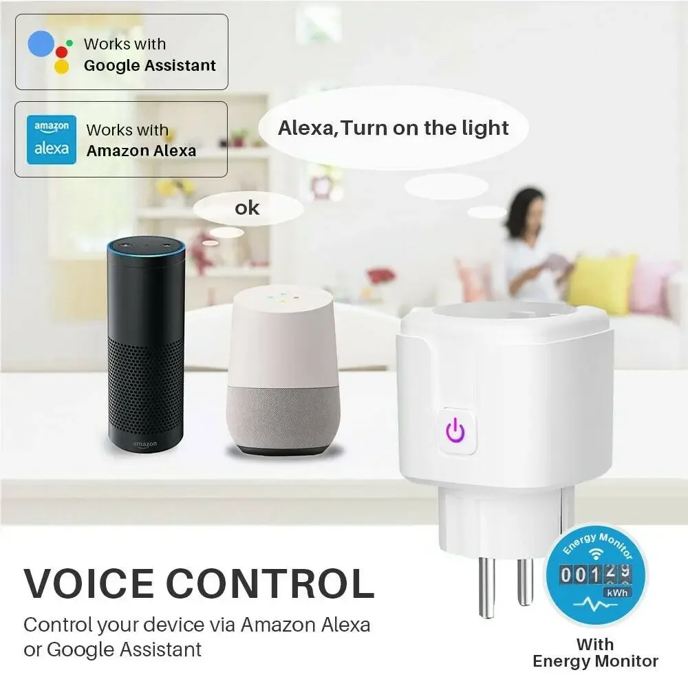 Description Picture 6 of itemHomeKit WIFI Smart Plug 16A EU Power Monitor Smart Home Wireless Socket Outlet  Cozylife App Siri Control for Alexa Google Home