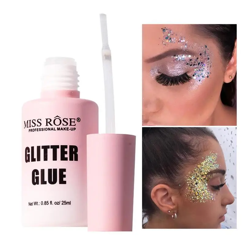 25ml Facial Makeup Glitter Glue Long Lasting Waterproof Face Glitter Glue  For Eye Jewels Face Gems Eyeshadow Lip Glue Nail - AliExpress