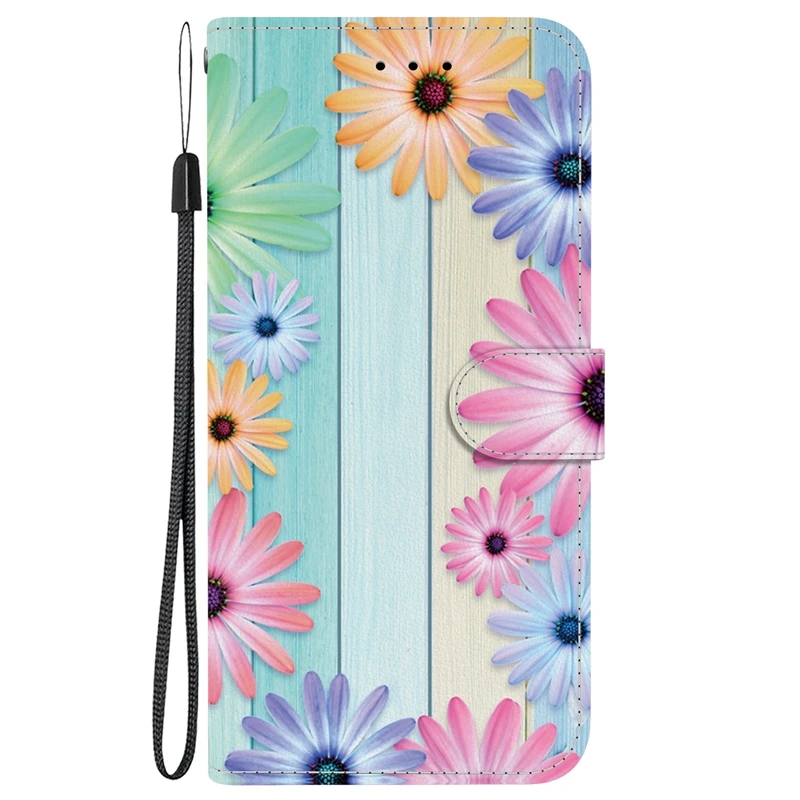 Elegant 3D Fashion Leather Magnetic Flip Wallet Phone Case with Artistic Design