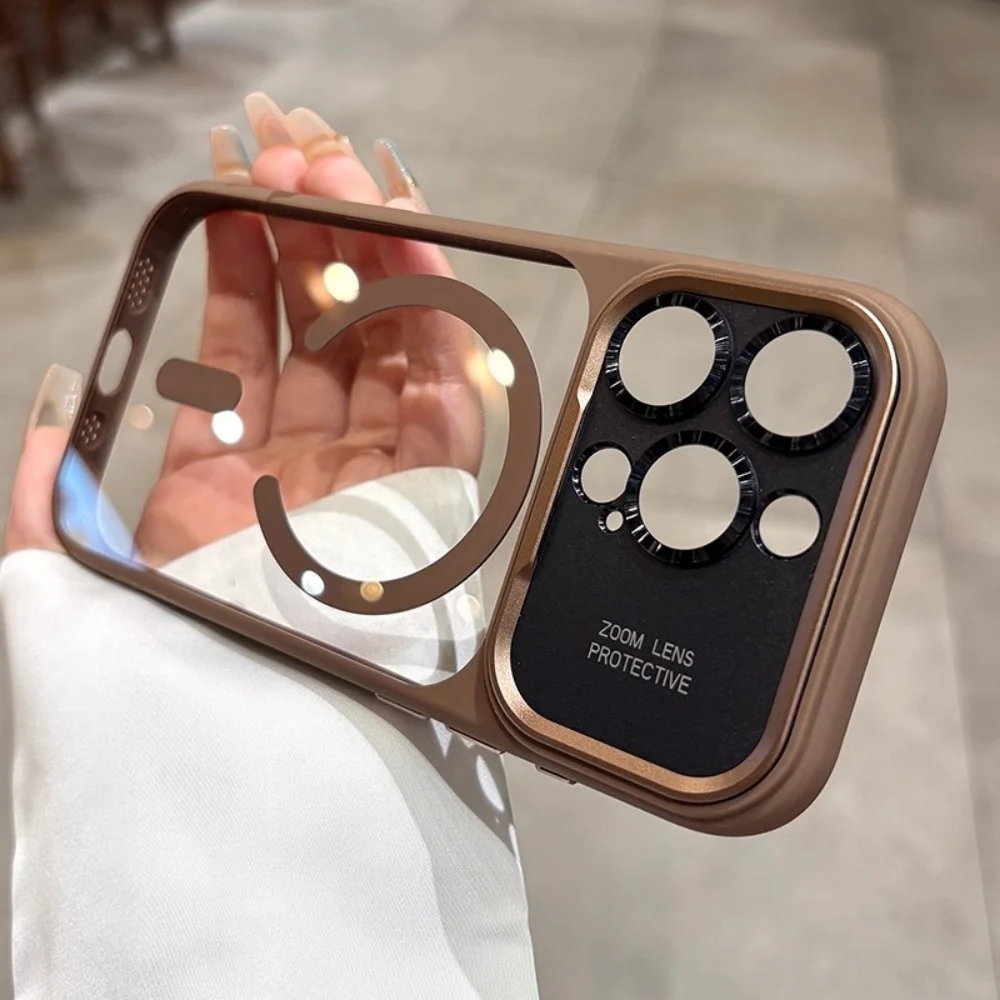 ตัวเลือกสินค้า เคสกันกระแทกใสแม่เหล็ก Magsafe สำหรับ iPhone Pro Max