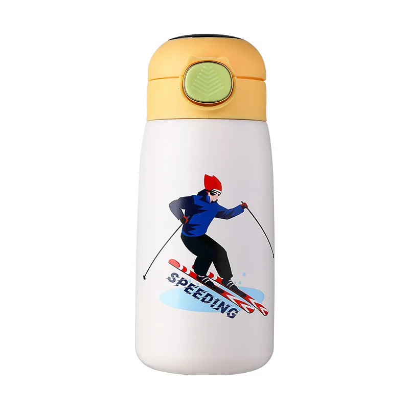 

320/420ml Smart Kids Thermos Bottle Cute Children Thermocup Stainless Steel Water Bottle Vacuum Flacks Mug Temperature Display