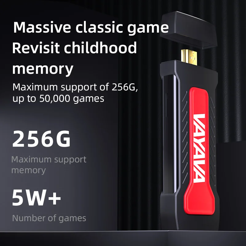 GD30 Game Stick 4K Retro Handheld Game Console 20000+ Games Wireless Gamepad TV Game Console Built In Video Games