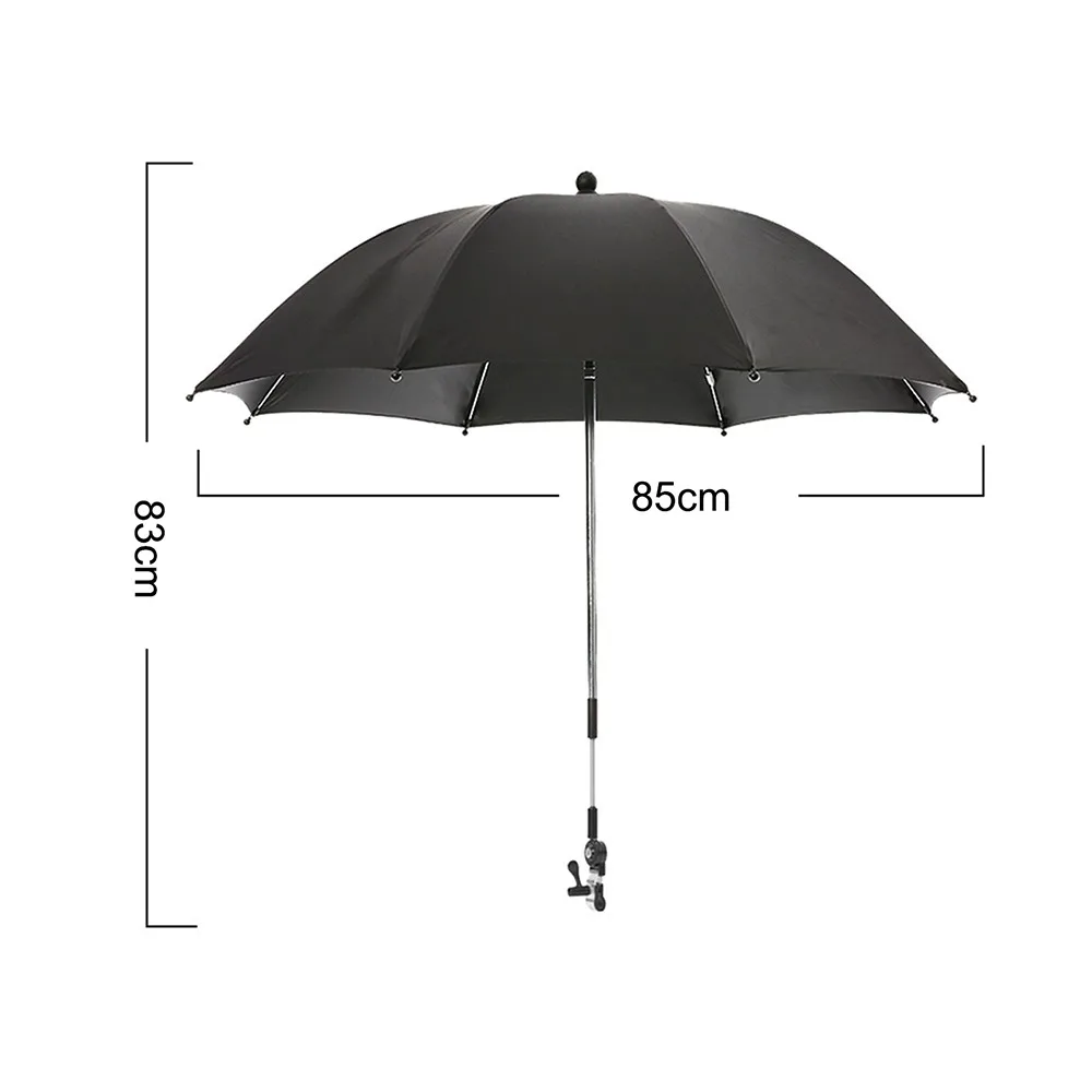 Universal Baby Stroller Folding Umbrella UV Sun Rain Protection Umbrella 360 Degrees Adjustable Sunshade Sun Visor Canopy Cover used baby strollers near me Baby Strollers