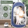 Portable Steam Sauna Full Body Personal Home Spa Foldable Saunas Tent with 4L & 1500W Steam Generator 2