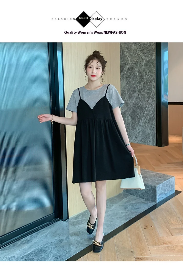 Summer Maternity Dress – Loose Two-Piece Style