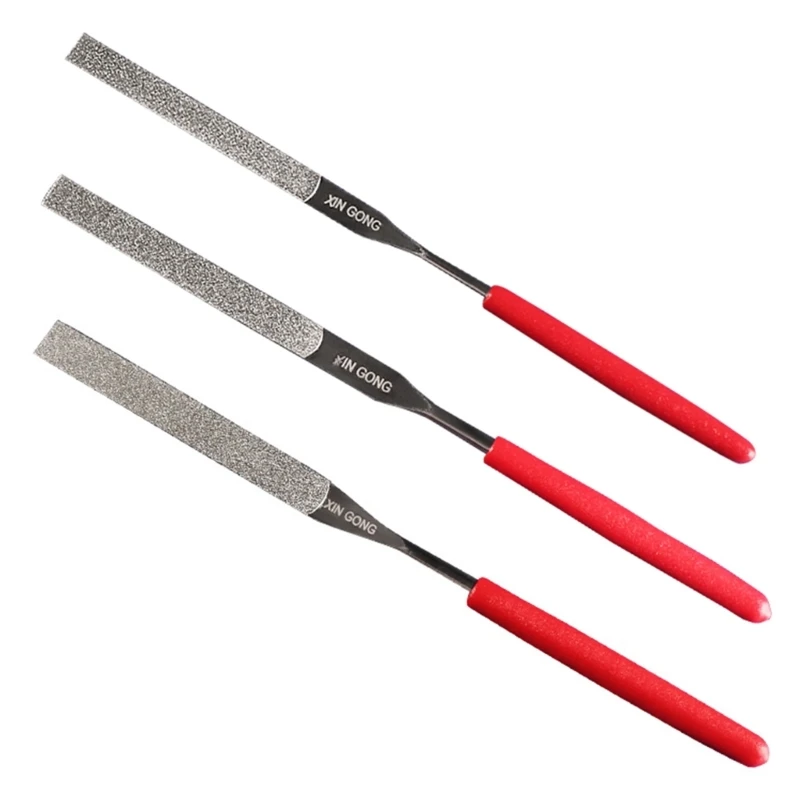 

Diamond File Flat File Diamond Coated Plastic Handle Hand Tool for Grinding Dropship