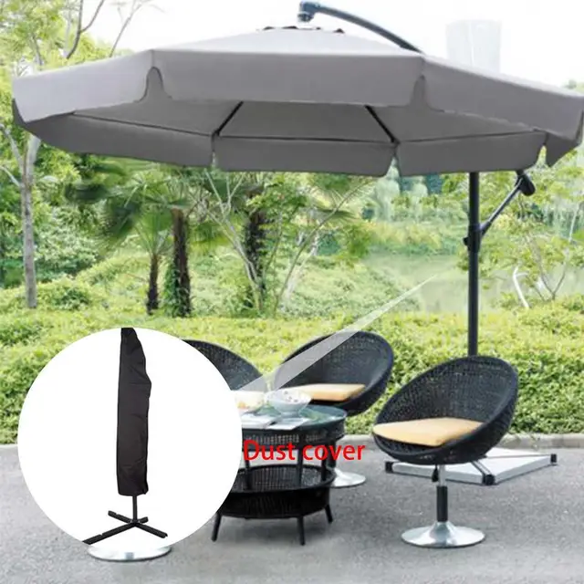 190 Cm -Es Teraszos Parasol Burkolat Vízálló Oxford Ruhás Esernyő Fedőlapa Kültéri Esernyők Borítóval Porcofertel És Lélegzővel - Image 2