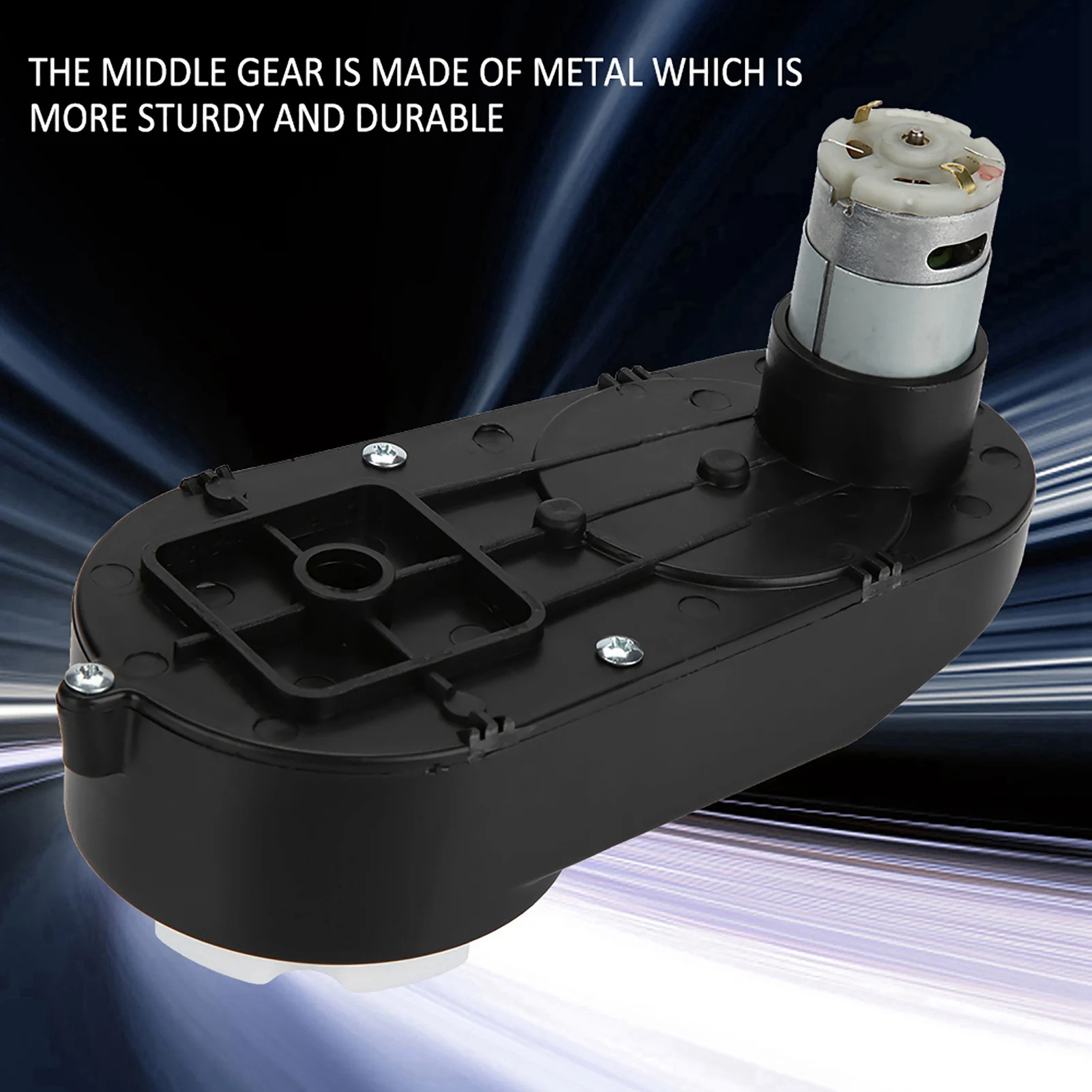 1pc RS390 Electric Motor Gearbox Replacement 12V Kids Car Toy 12000‑20000RPM Motor Gear Box Electric Gearbox DC Motor