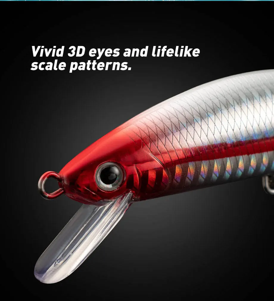 Angelköder Sinking Minnow 13 cm 15 cm 40 g 60 g Gewichtssystem Harter Köder Pesca Starke Drillinge Wobbler Jerkbait Swimbait Köder – Detail 8