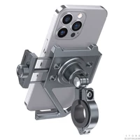 Aluminum Mobile Phone Holder for Motorcycle, Handlebar Bike Phone Mount,Suitable for Cycling, Mountain and Off-road - Image 4