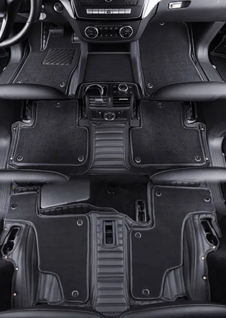 

Good quality! Custom special car floor mats for Mitsubishi Outlander 2023 2024 7 seats durable waterproof double layers carpets