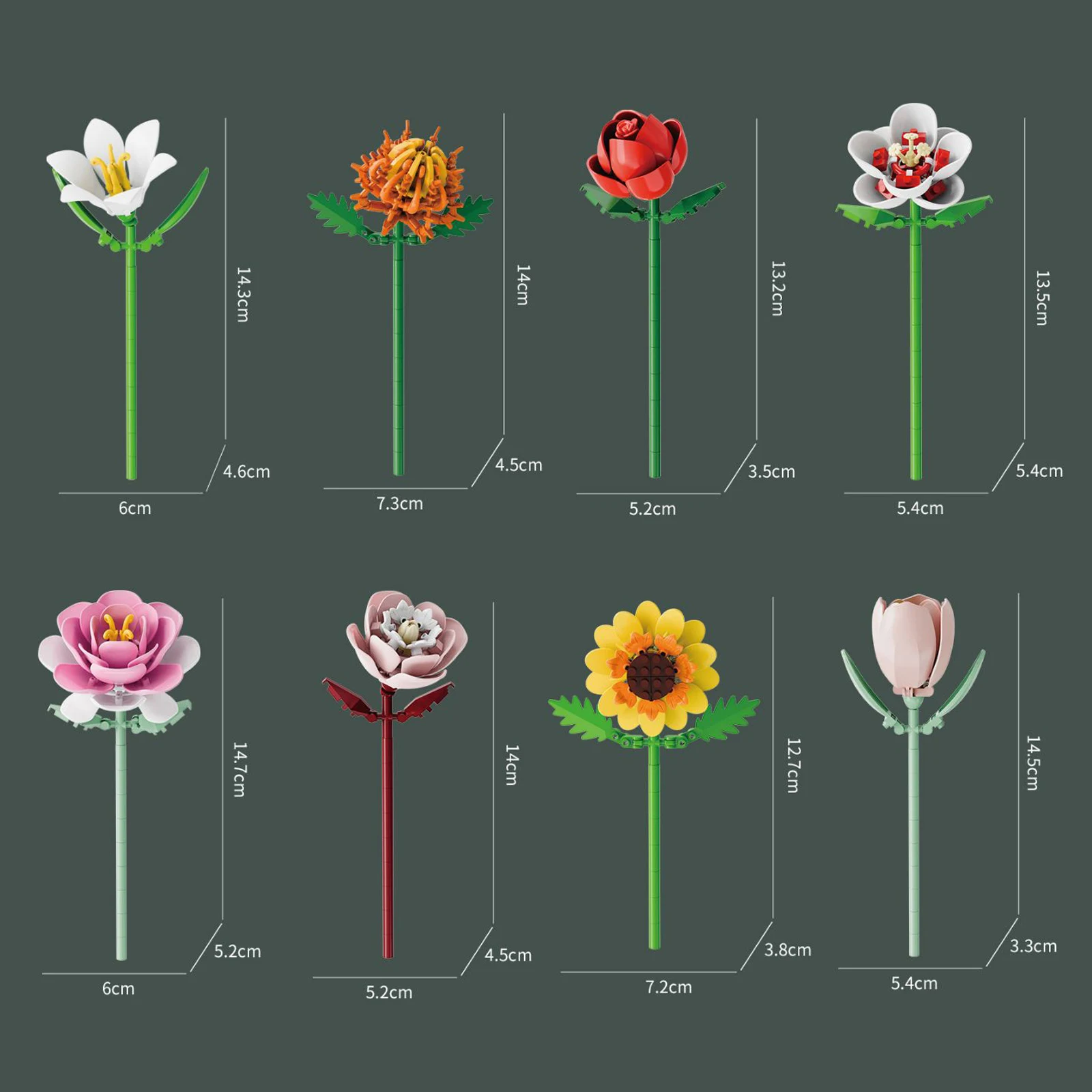 2025년 꽃다발 블록 조립 크리스마스 카운트다운 캘린더 성인용 크리스마스 선물