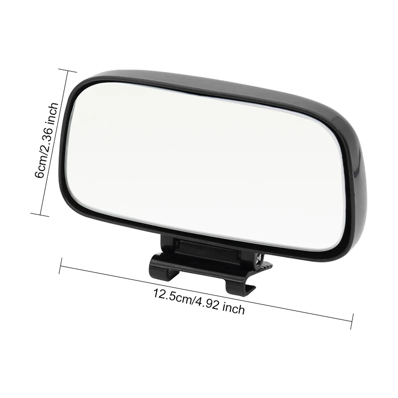 Car Auxiliary Blind Spot Mirror Interior HD Convex Rearview Mirror 270  Degree Wide Angle Adjustable Parking Rimless Mirrors - AliExpress