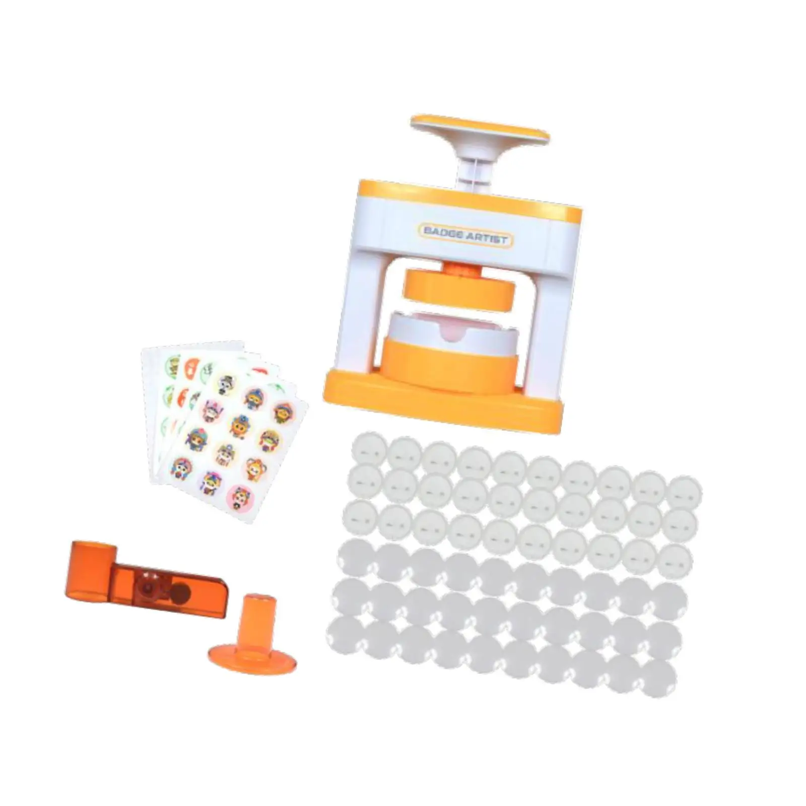DIY Pin Badge Maker Centerpiece Portable Pin Button Maker Press Machine for Childrens Day Boys Girls Children Kids Birthday Gift